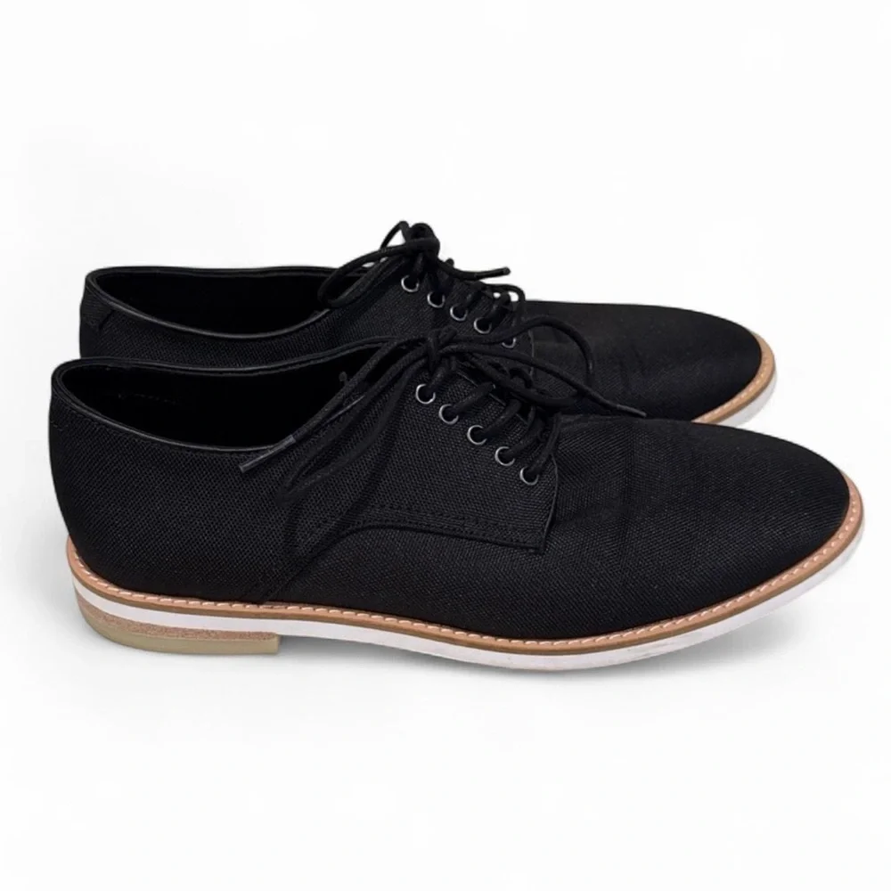 Calvin Klein Black Derby Oxford Dress Shoes 9.5
